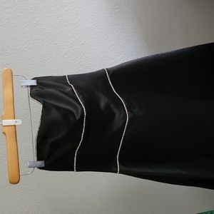 Jessica McClintock Black Strapless Dress, 10